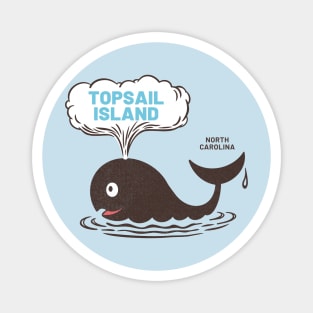 Topsail Island, NC Summer Vacation Whale Watching Magnet